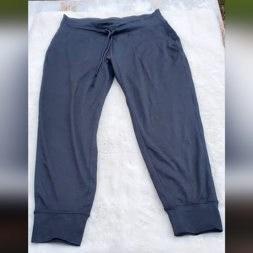 Lole Dark Gray Ankle Pants Size LARGE